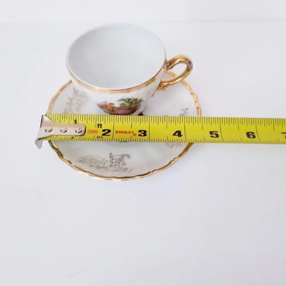 Vintage Fragonard Demitasse teacup & saucer set